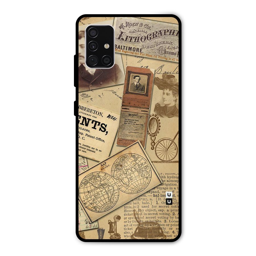 Vintage Memories Metal Back Case for Galaxy A51
