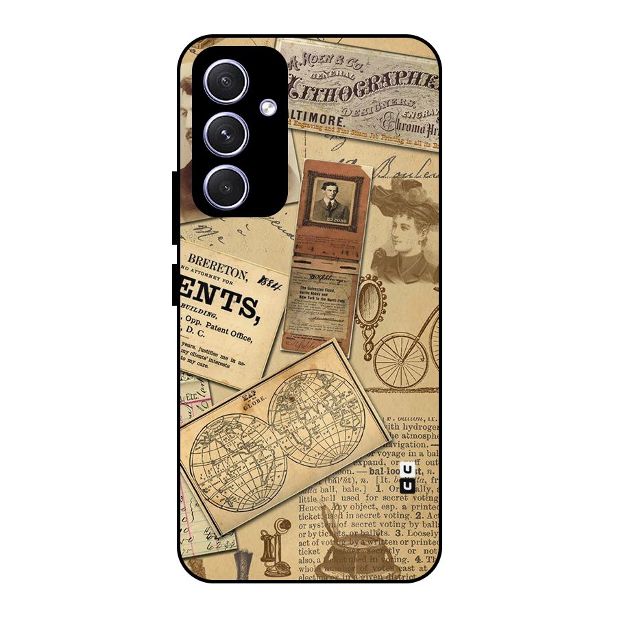 Vintage Memories Metal Back Case for Galaxy A54