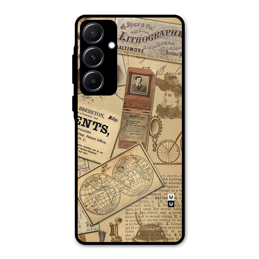 Vintage Memories Metal Back Case for Galaxy A55