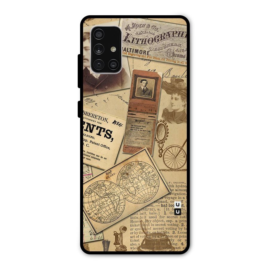 Vintage Memories Metal Back Case for Galaxy A71