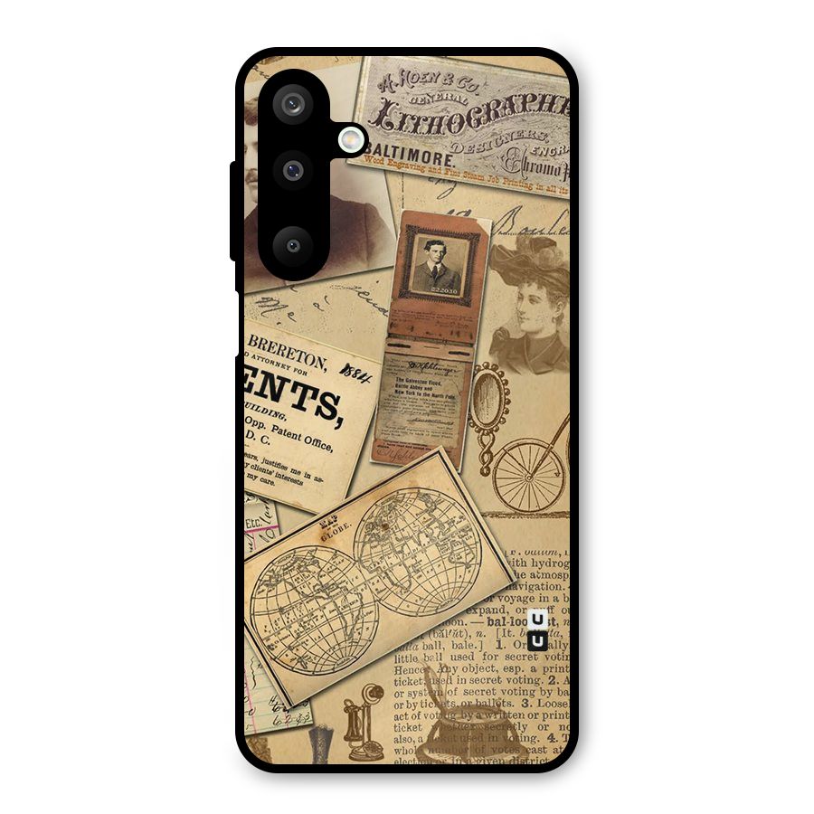 Vintage Memories Metal Back Case for Galaxy M16