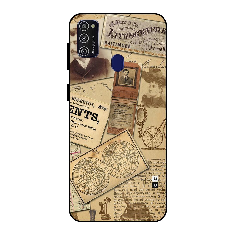 Vintage Memories Metal Back Case for Galaxy M30s