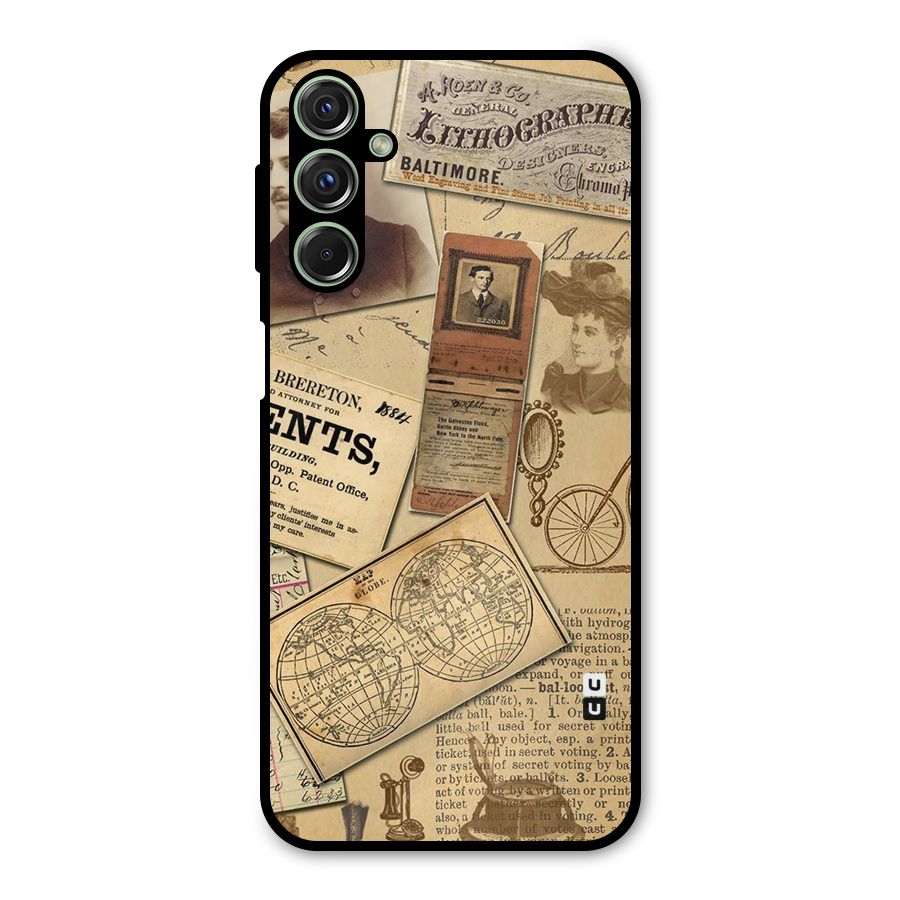 Vintage Memories Metal Back Case for Galaxy M34