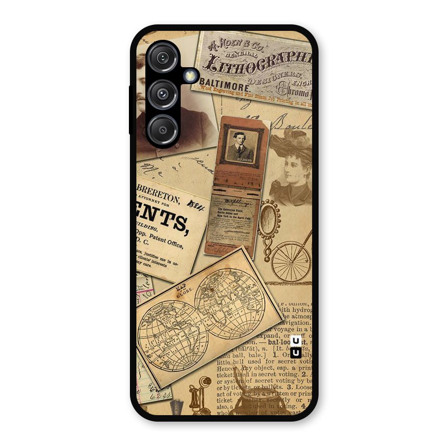 Vintage Memories Metal Back Case for Galaxy M34 5G