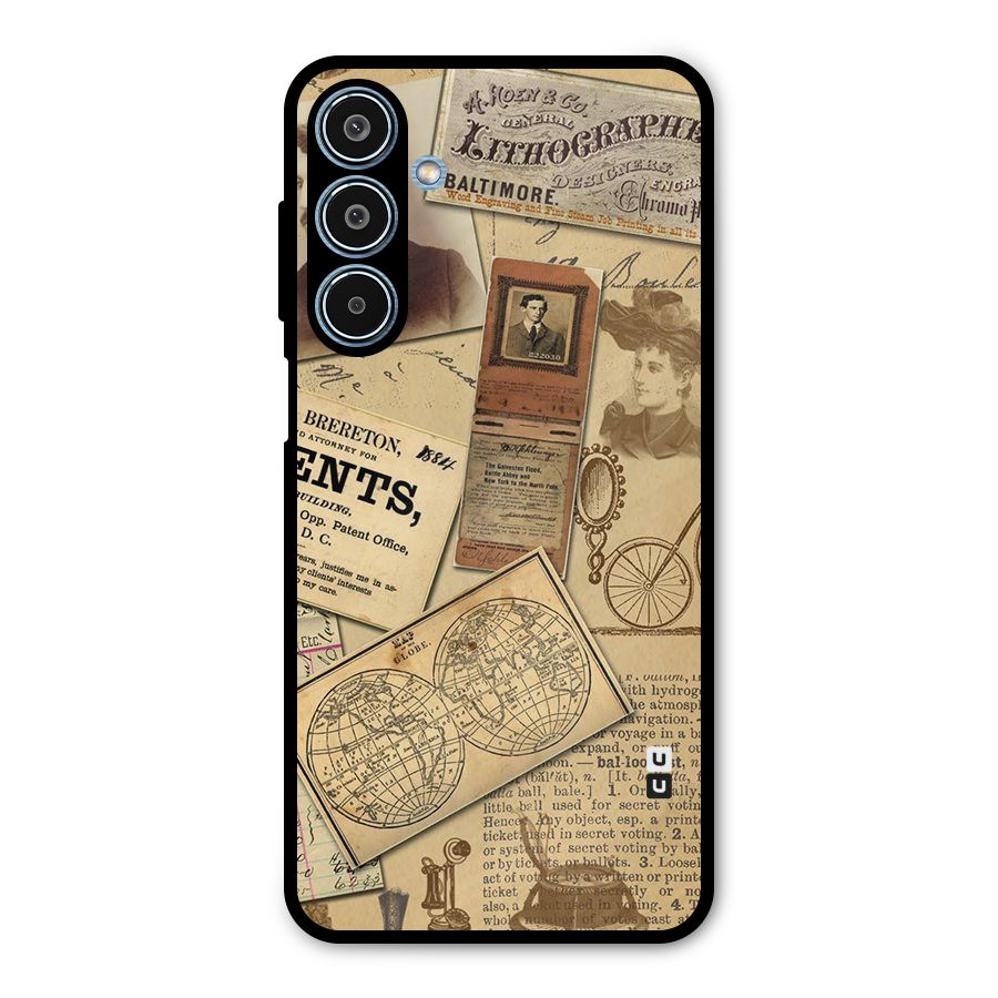 Vintage Memories Metal Back Case for Galaxy M35