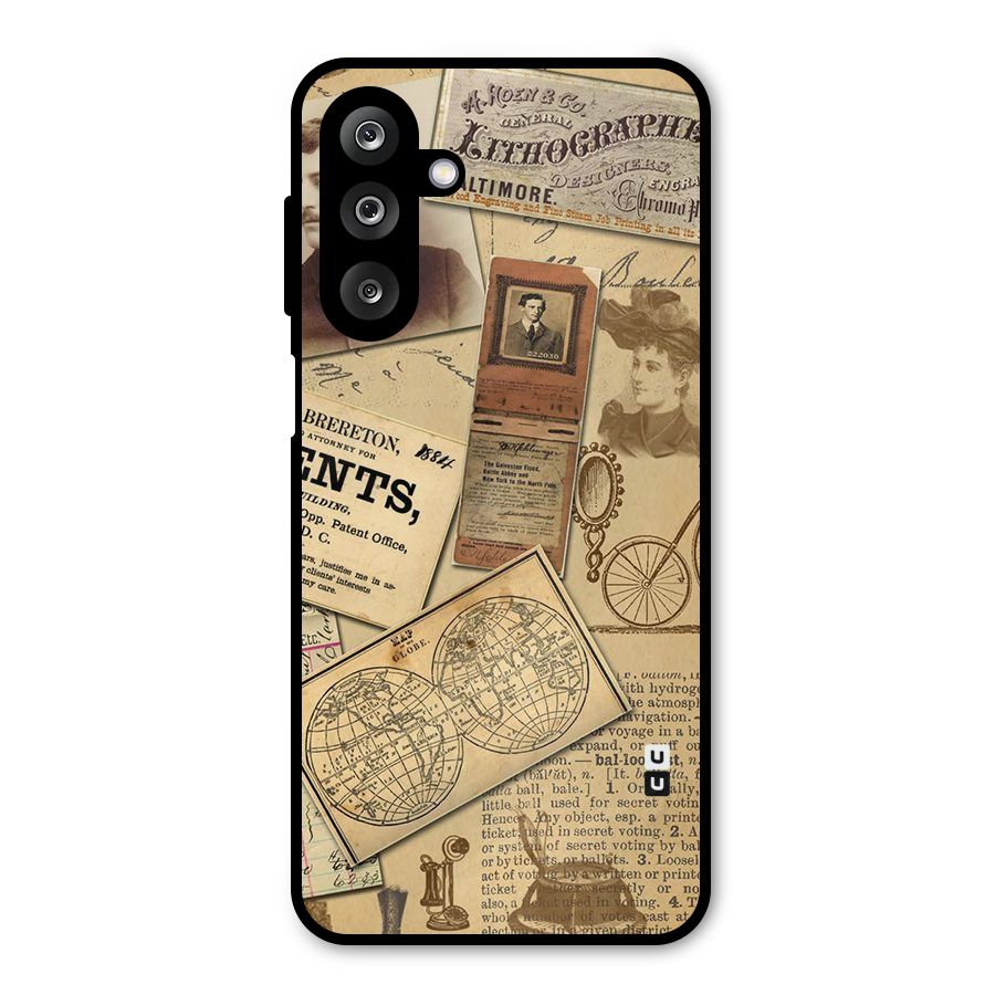 Vintage Memories Metal Back Case for Galaxy M36