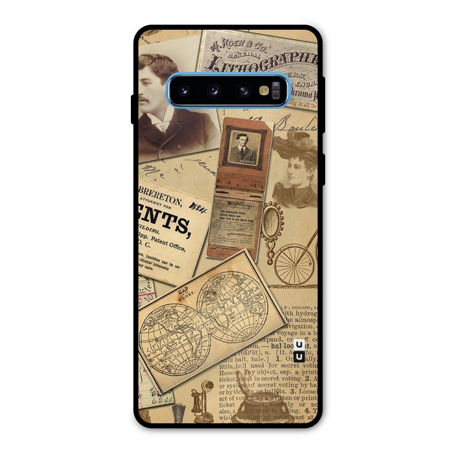 Vintage Memories Metal Back Case for Galaxy S10