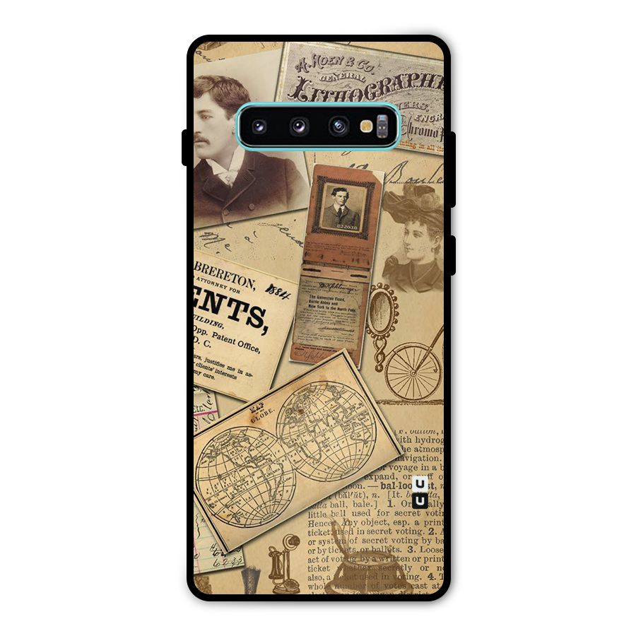 Vintage Memories Metal Back Case for Galaxy S10 Plus