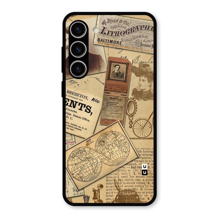 Vintage Memories Metal Back Case for Galaxy S23 Plus