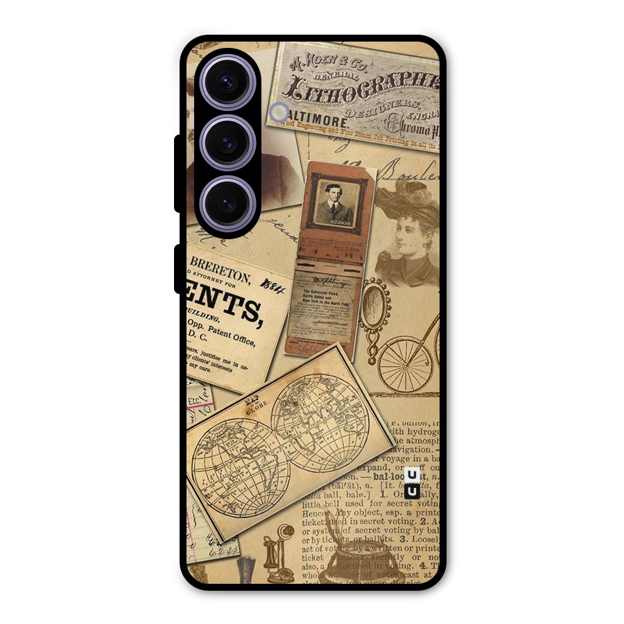 Vintage Memories Metal Back Case for Galaxy S24