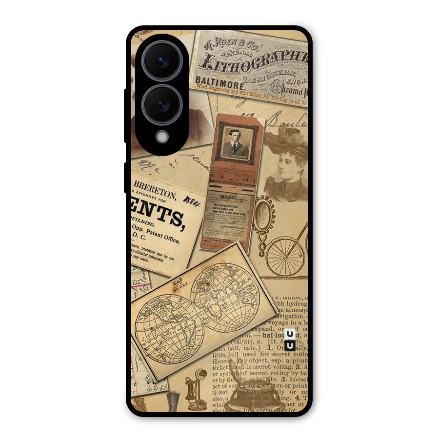 Vintage Memories Metal Back Case for Galaxy S25 Edge