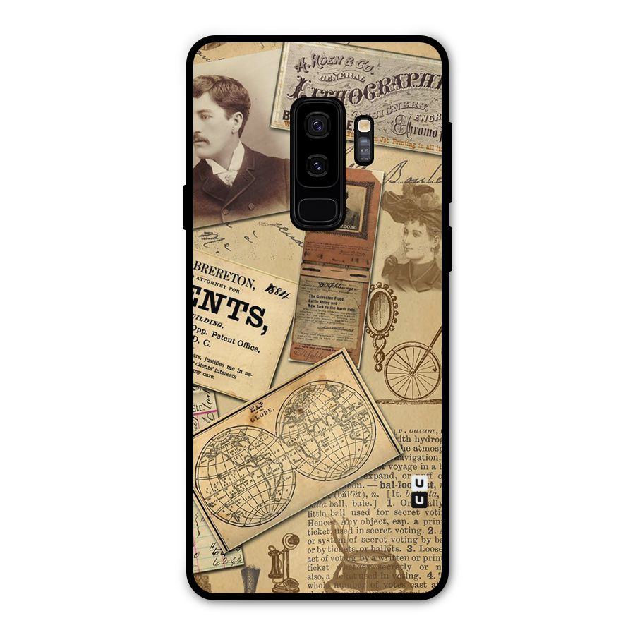 Vintage Memories Metal Back Case for Galaxy S9 Plus