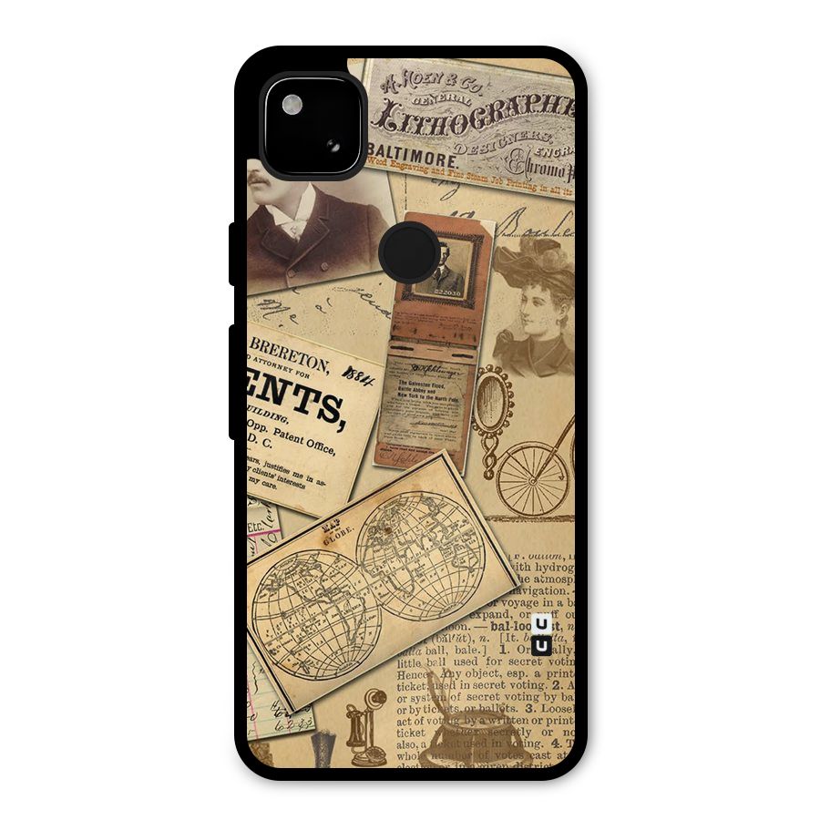 Vintage Memories Metal Back Case for Google Pixel 4a