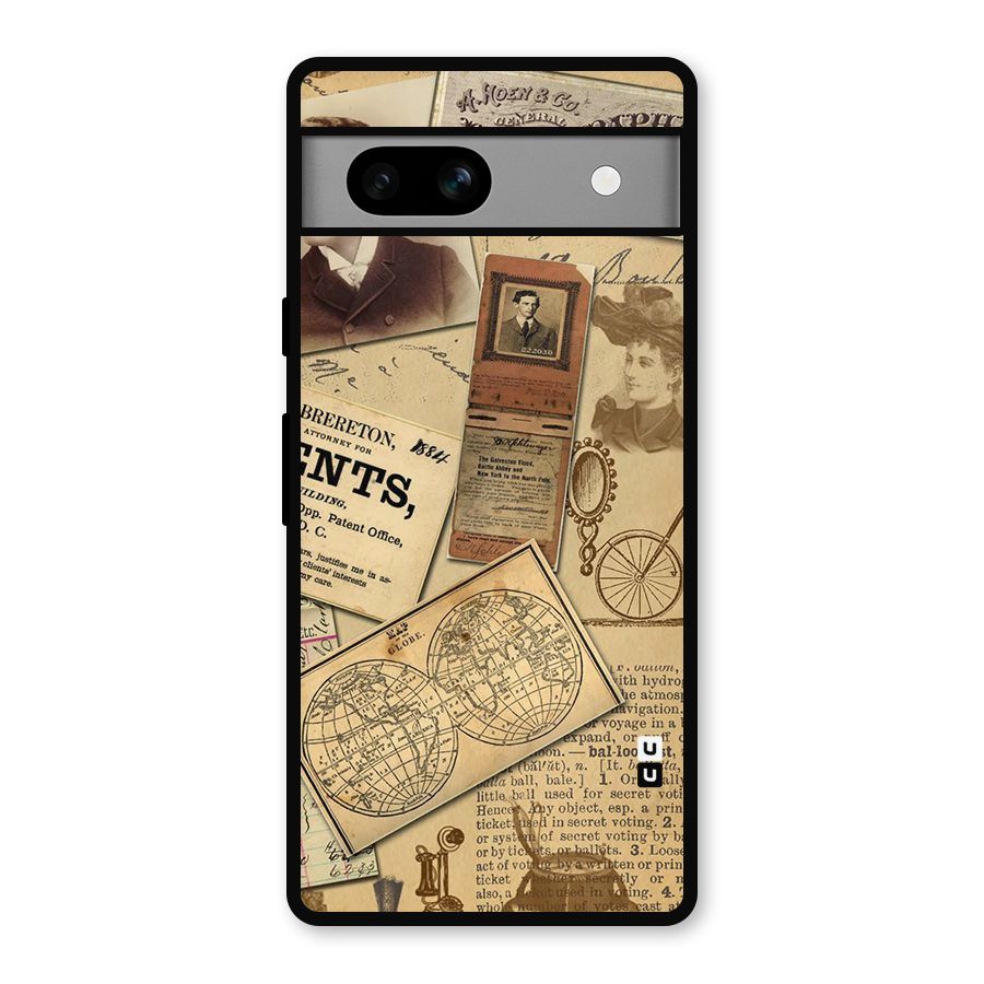 Vintage Memories Metal Back Case for Google Pixel 7a