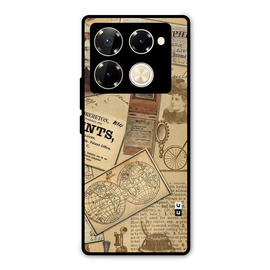 Vintage Memories Metal Back Case for Infinix Note 40 Pro Plus