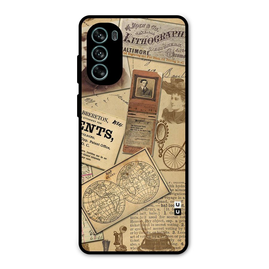 Vintage Memories Metal Back Case for Moto G62