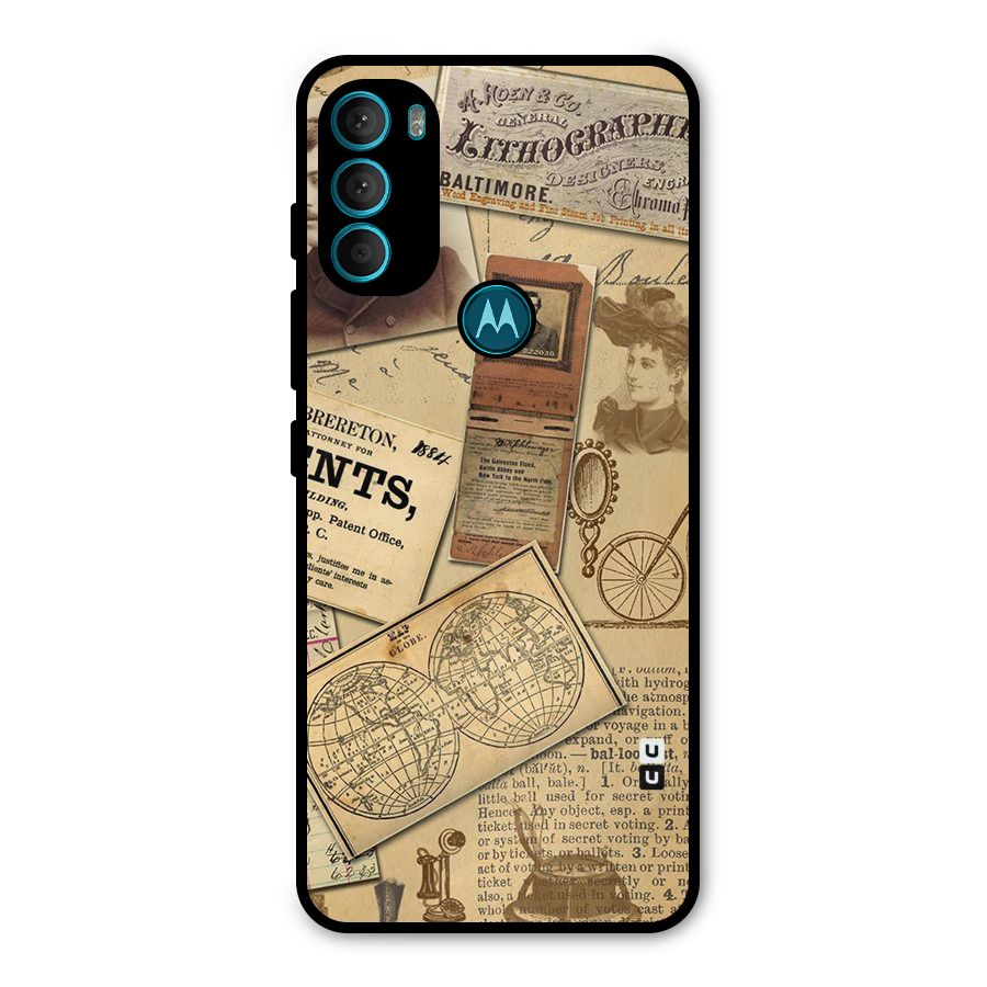 Vintage Memories Metal Back Case for Moto G71 5G