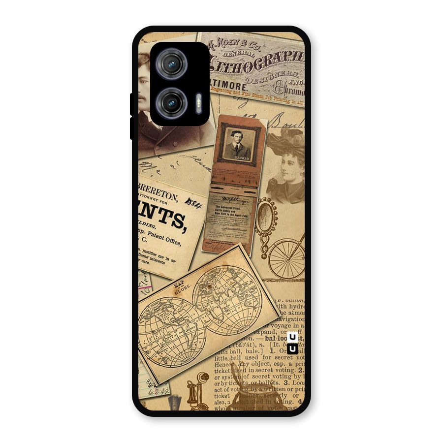 Vintage Memories Metal Back Case for Moto G73