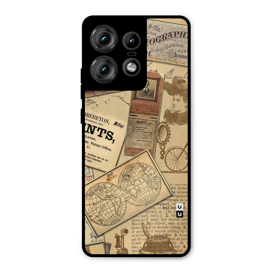 Vintage Memories Metal Back Case for Motorola Edge 50 Pro
