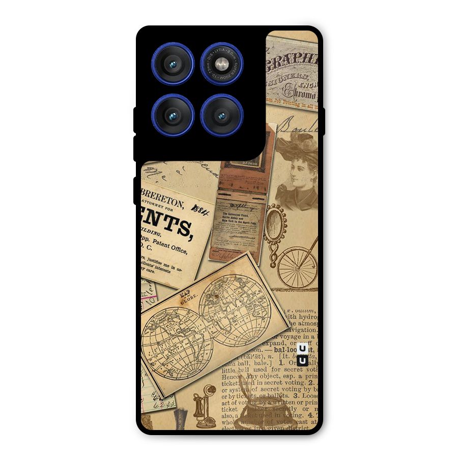 Vintage Memories Metal Back Case for Motorola Edge 60 Pro
