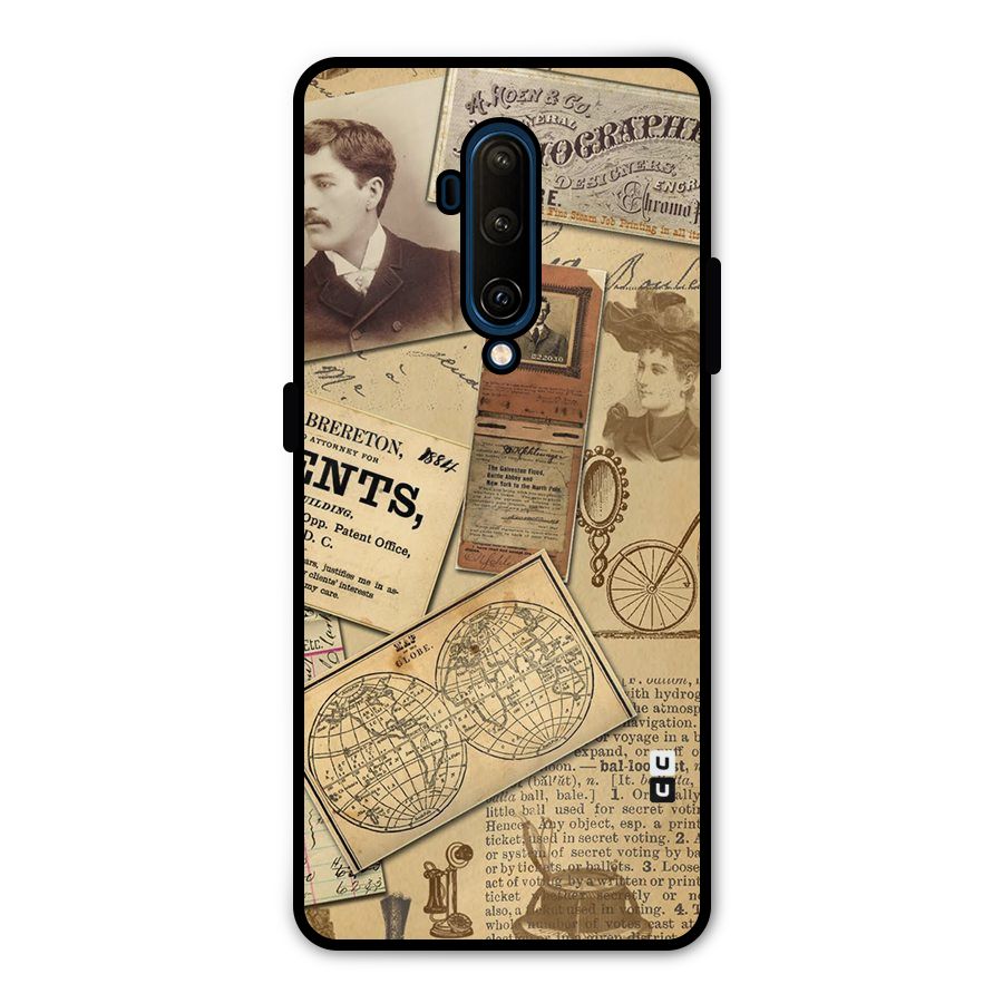 Vintage Memories Metal Back Case for OnePlus 7T Pro