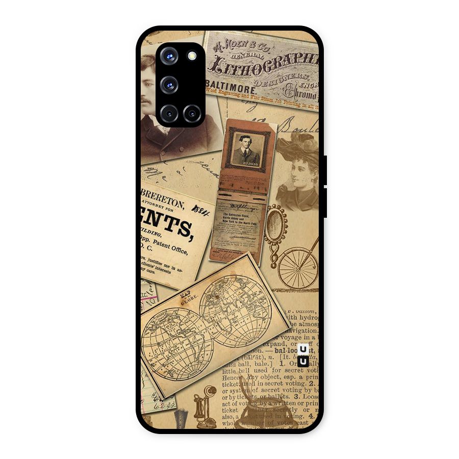 Vintage Memories Metal Back Case for Oppo A52