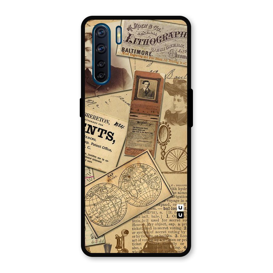 Vintage Memories Metal Back Case for Oppo F15