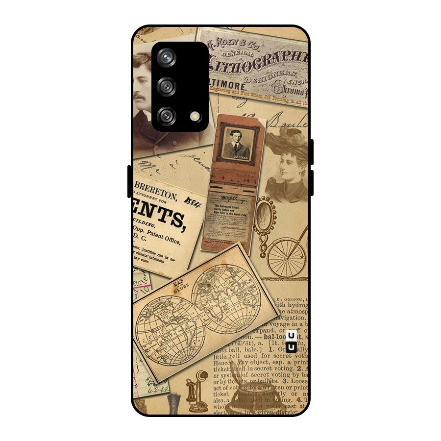 Vintage Memories Metal Back Case for Oppo F19