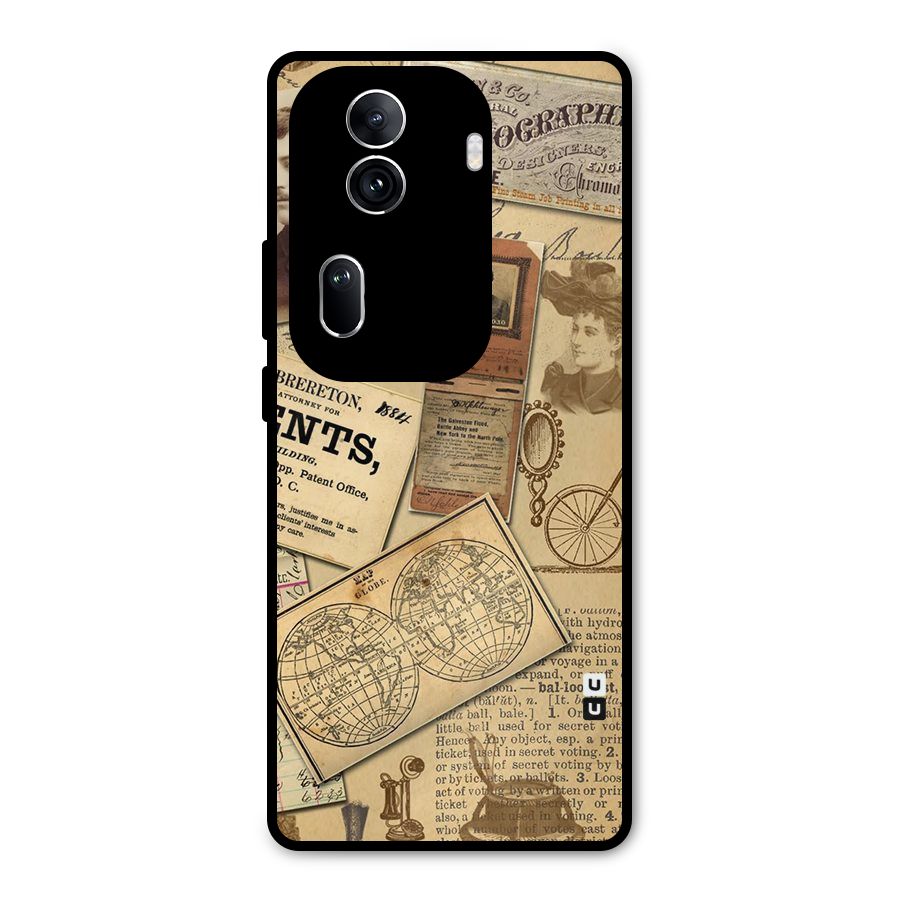 Vintage Memories Metal Back Case for Oppo Reno11 Pro 5G