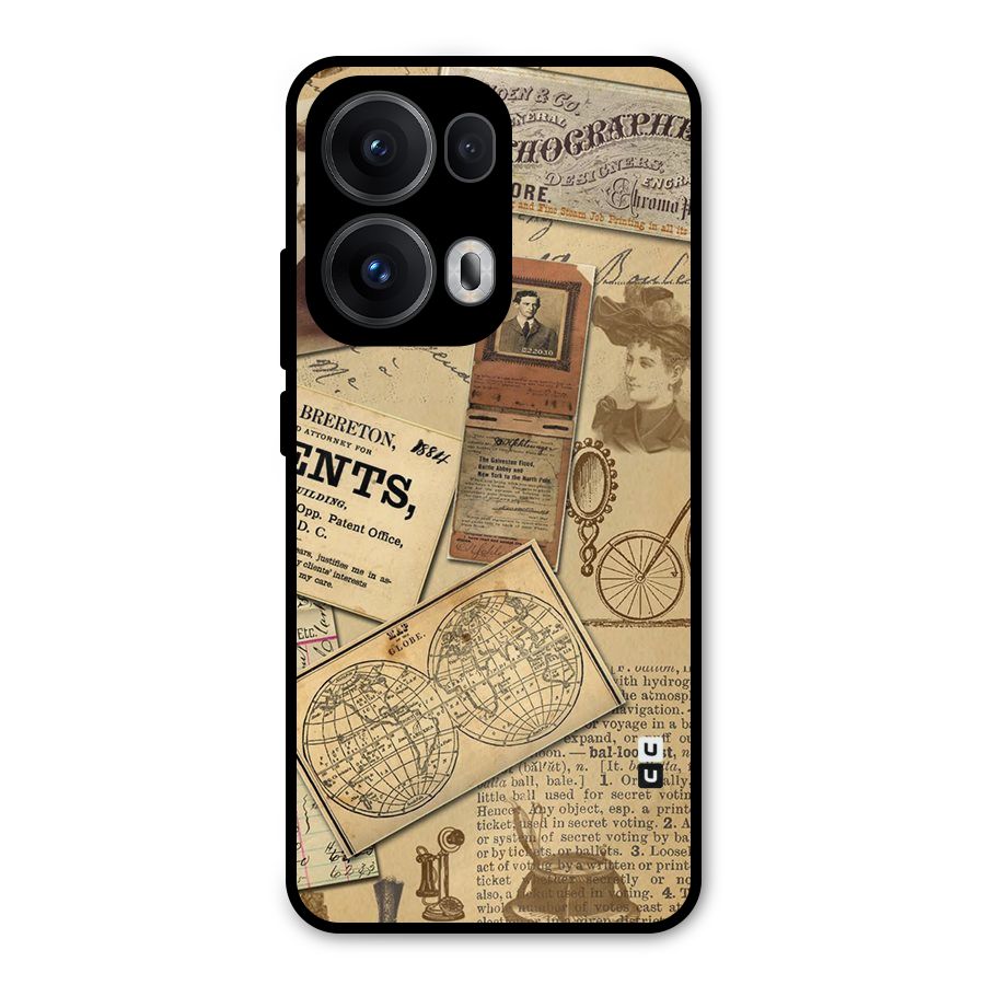 Vintage Memories Metal Back Case for Oppo Reno13 Pro