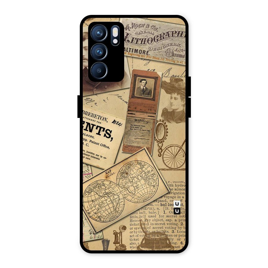 Vintage Memories Metal Back Case for Oppo Reno6 5G