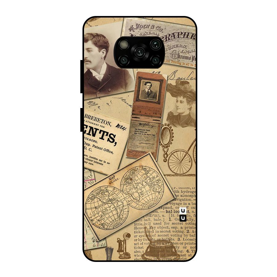 Vintage Memories Metal Back Case for Poco X3