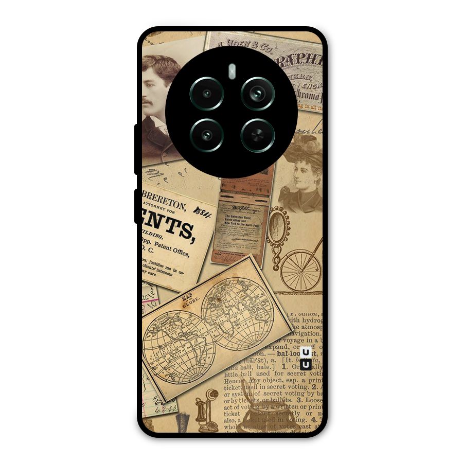 Vintage Memories Metal Back Case for Realme 12 Pro Plus