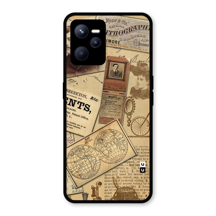 Vintage Memories Metal Back Case for Realme C35