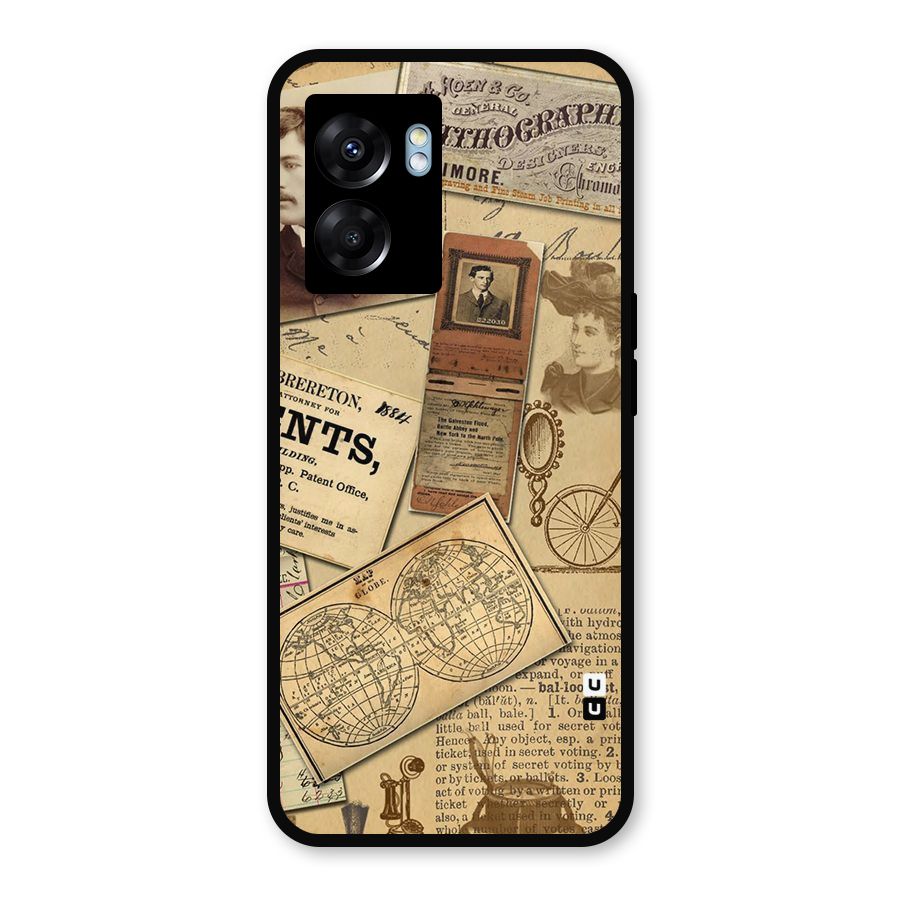 Vintage Memories Metal Back Case for Realme Narzo 50 5G