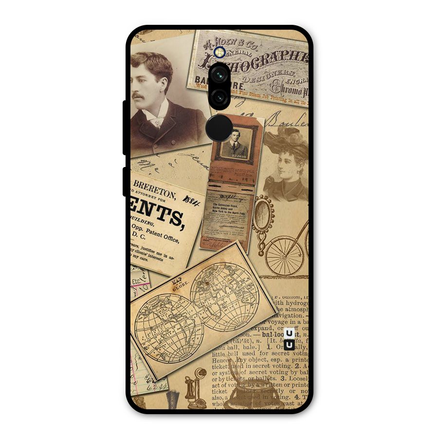 Vintage Memories Metal Back Case for Redmi 8