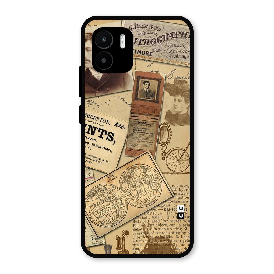 Vintage Memories Metal Back Case for Redmi A1