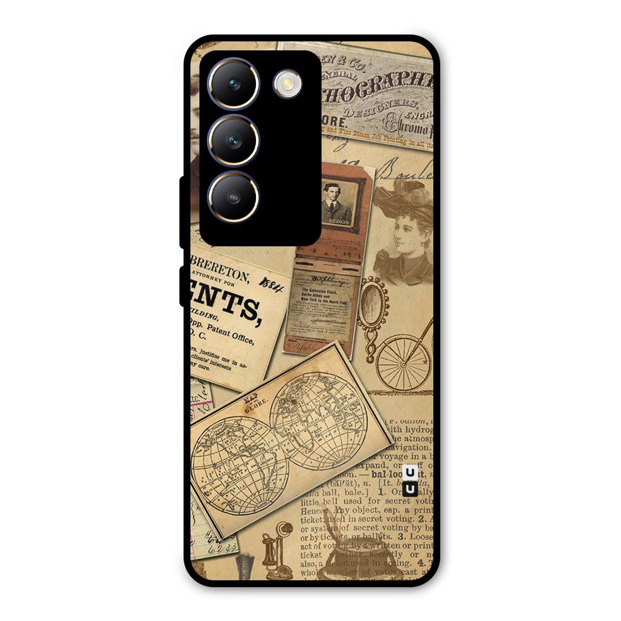 Vintage Memories Metal Back Case for Vivo T3 5G