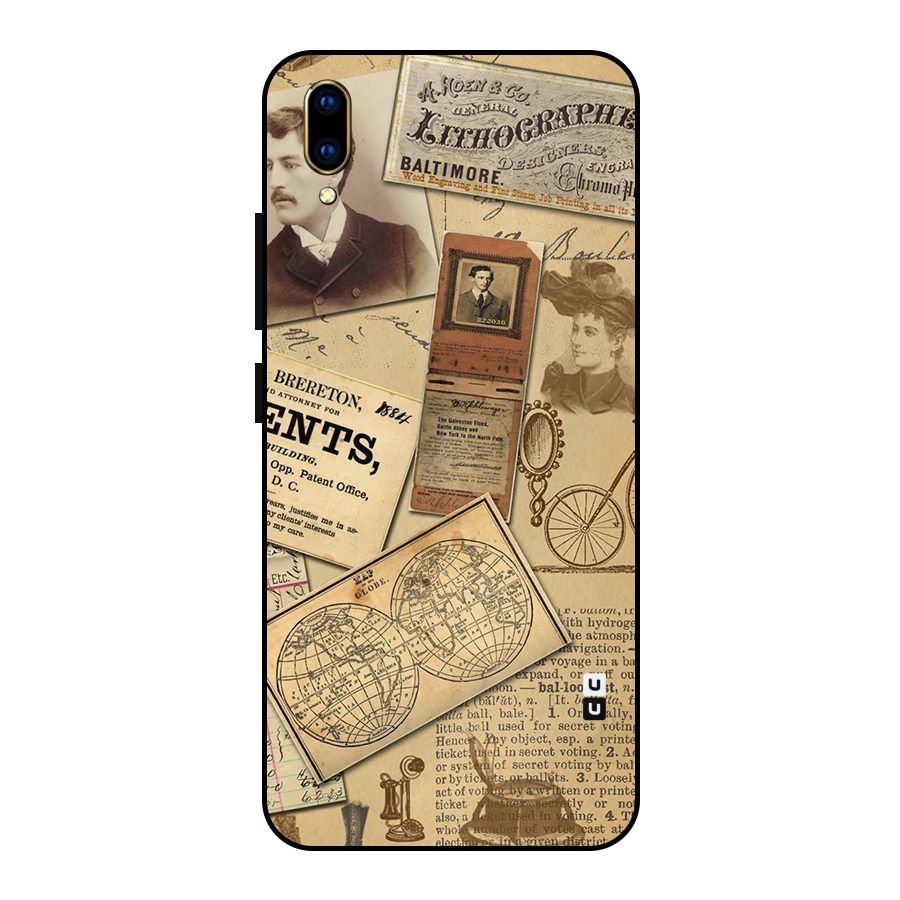 Vintage Memories Metal Back Case for Vivo V11 Pro
