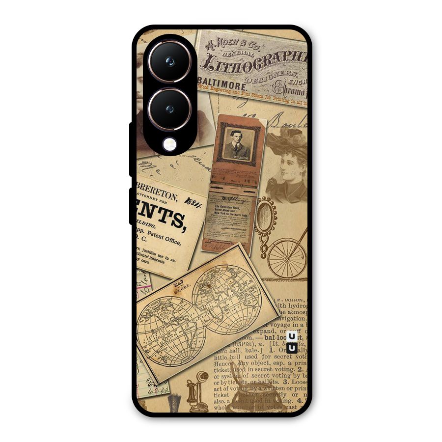 Vintage Memories Metal Back Case for Vivo Y28