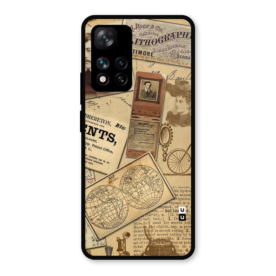 Vintage Memories Metal Back Case for Xiaomi 11i Hypercharge 5G