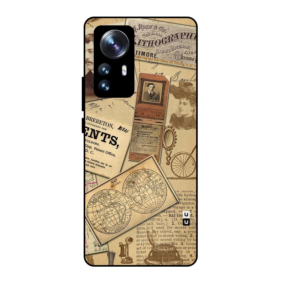 Vintage Memories Metal Back Case for Xiaomi 12 Pro