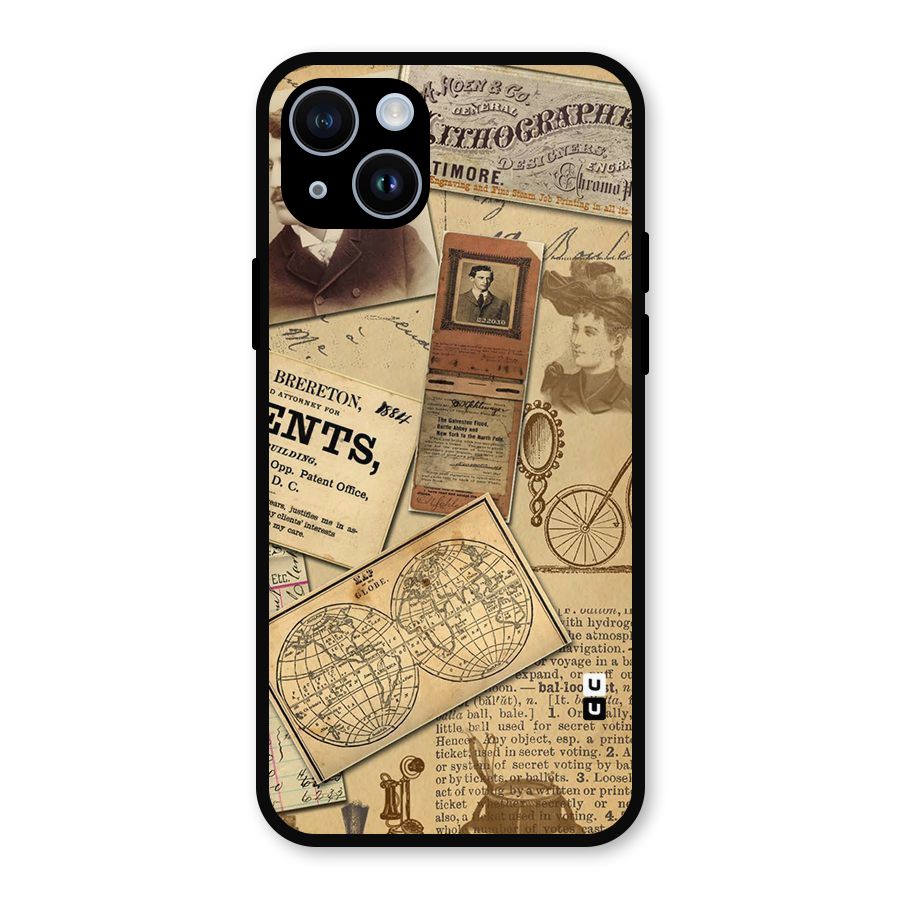 Vintage Memories Metal Back Case for iPhone 14