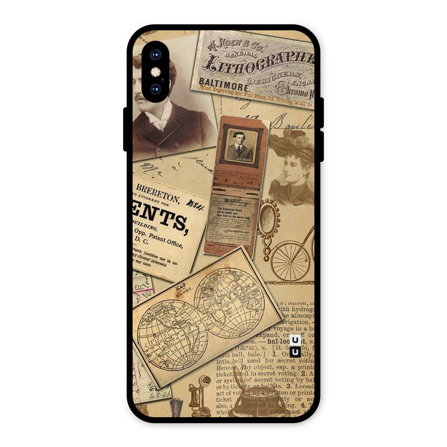 Vintage Memories Metal Back Case for iPhone XS Max