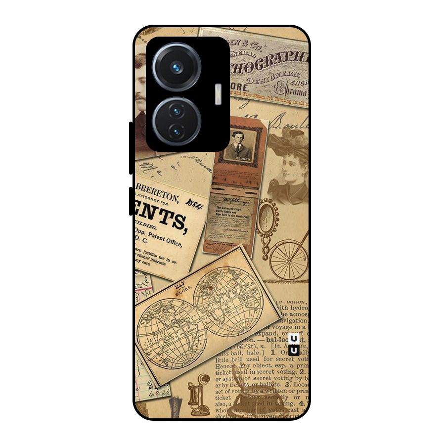 Vintage Memories Metal Back Case for iQOO Z6 44W