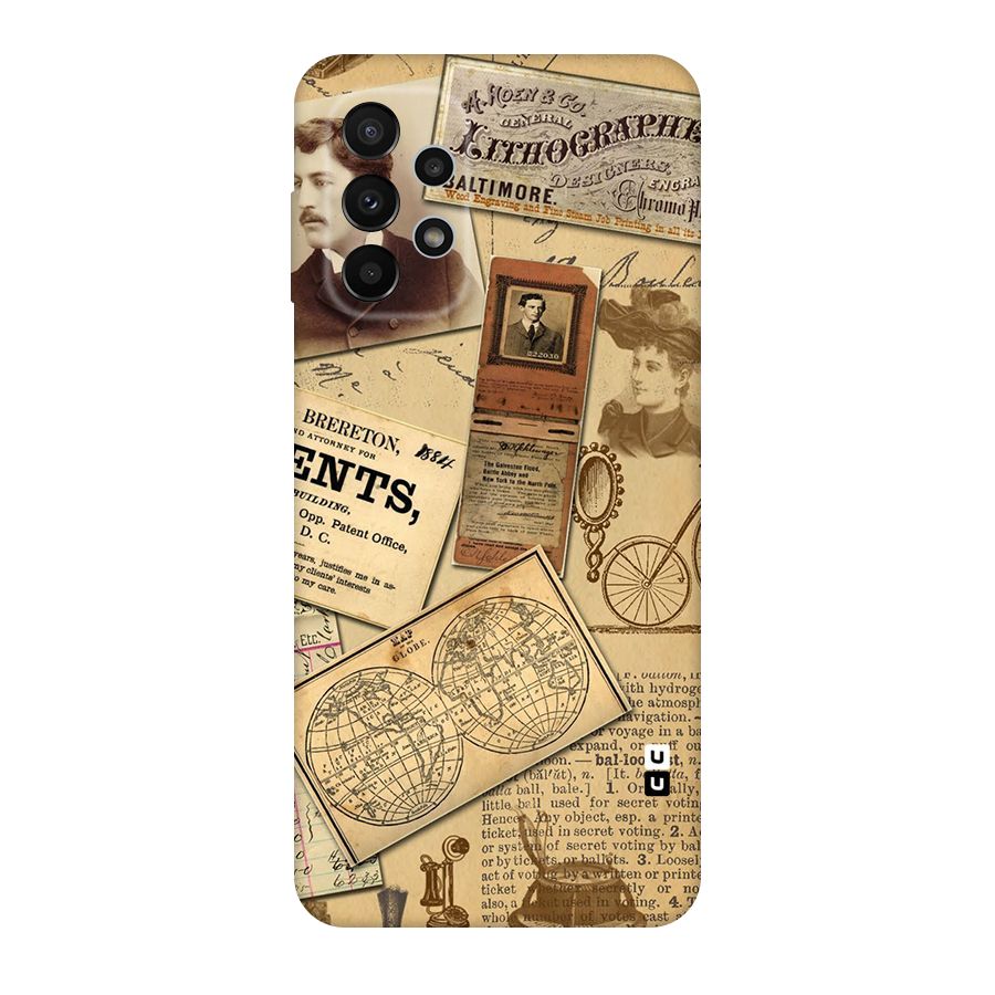 Vintage Memories Original Polycarbonate Back Case for Galaxy A23