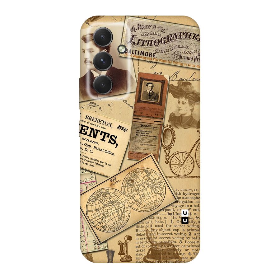 Vintage Memories Original Polycarbonate Back Case for Galaxy A54