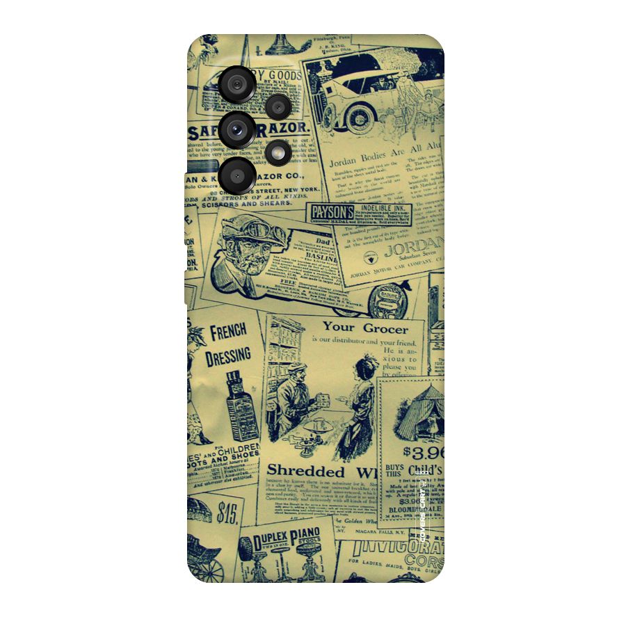 Vintage Newspaper Cutouts Original Polycarbonate Back Case for Galaxy A53 5G