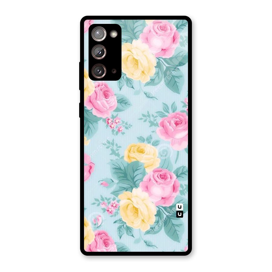 Vintage Pastels Glass Back Case for Galaxy Note 20