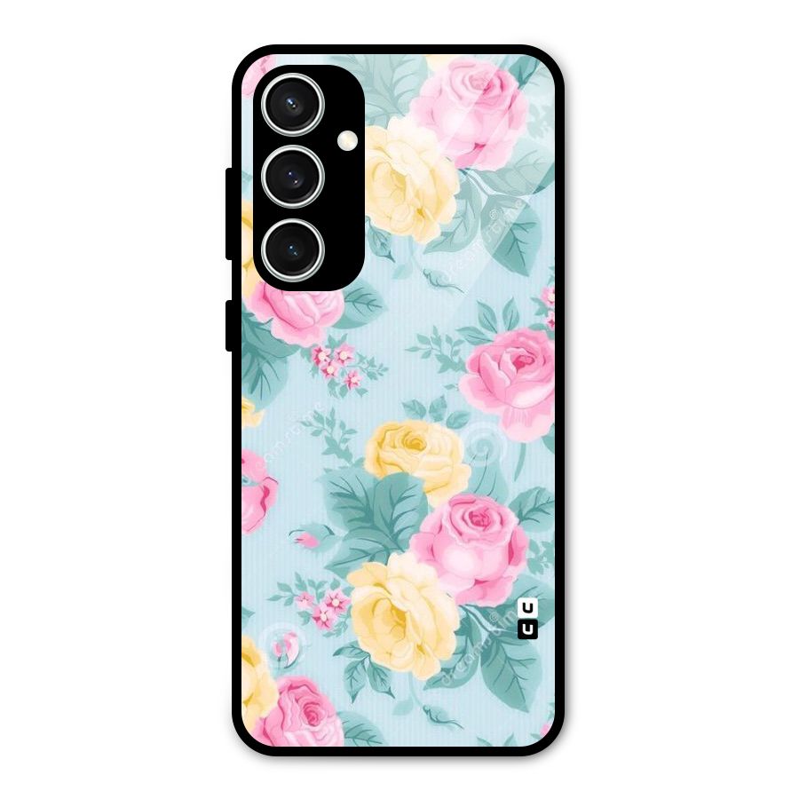 Vintage Pastels Glass Back Case for Galaxy S23 FE